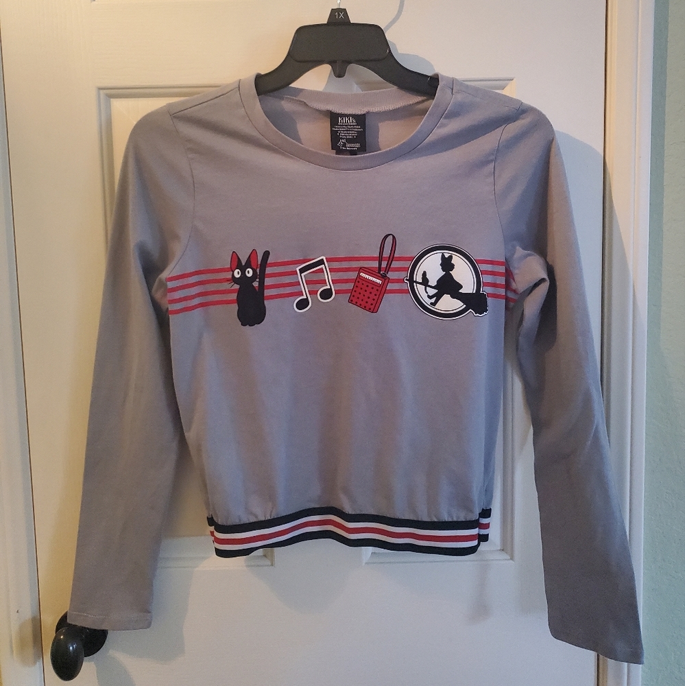 Studio Ghibli Kiki's Delivery Service Cropped Long Sleeve Tee NWOT